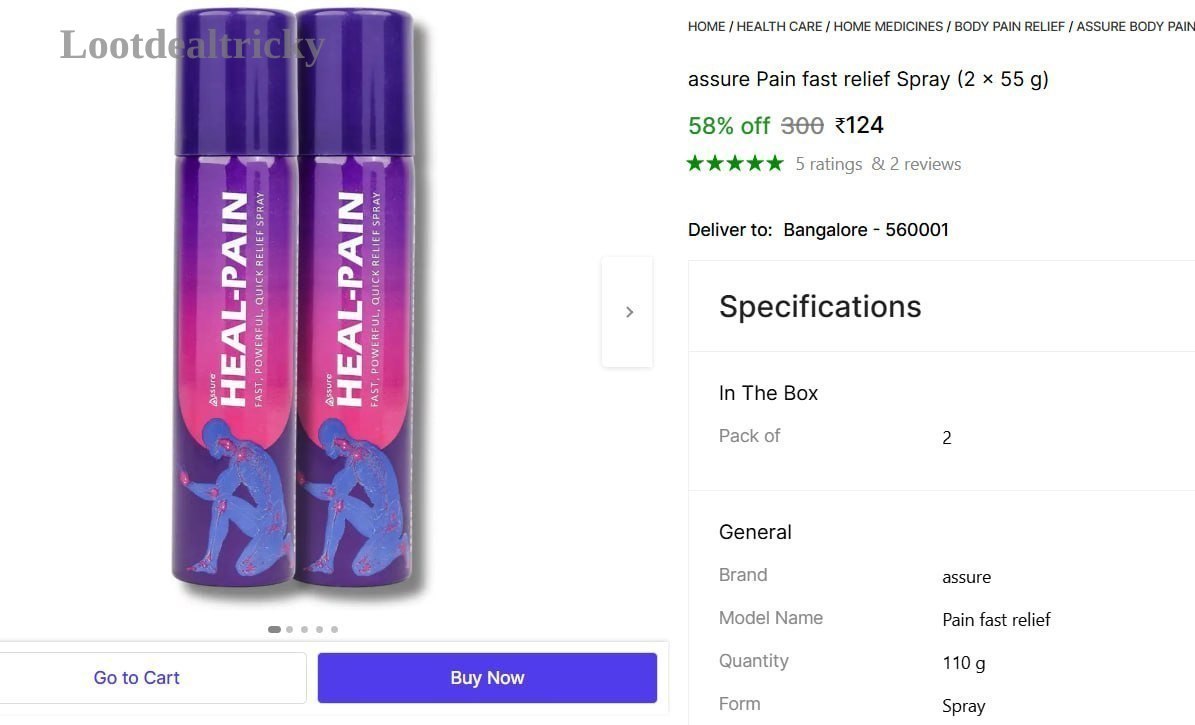   fast Relief Spray Offer Image