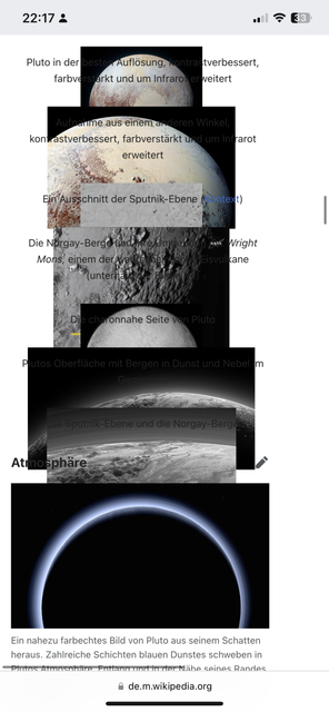 Pluto Wikipedia Fehler
