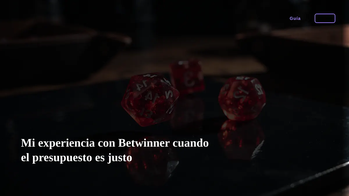 Mi experiencia con Betwinner cuando el presupuesto es justo