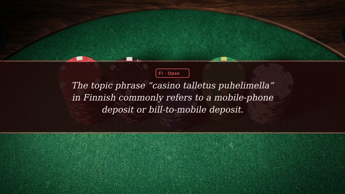 Mobiilimaksamisen rooli suomalaisessa rahapelijärjestelmässä