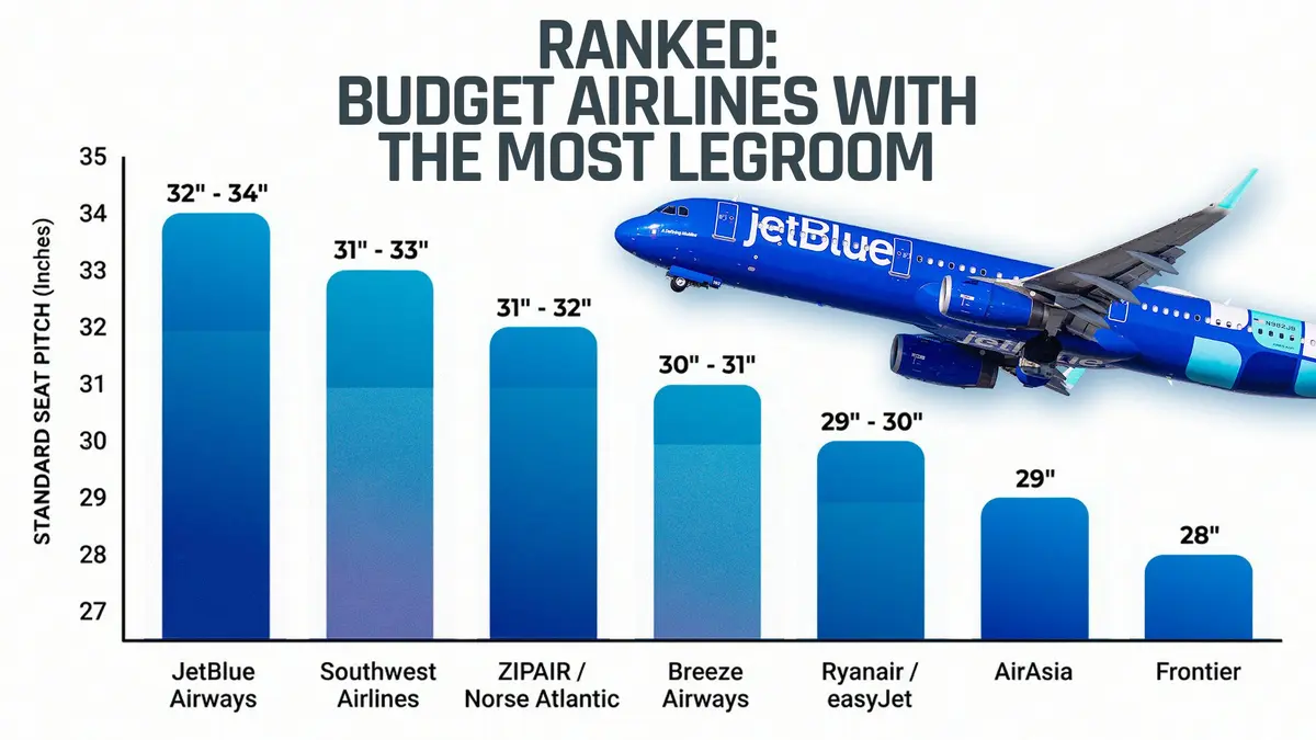 Cel mai bun buget Airlines pentru Legroom
