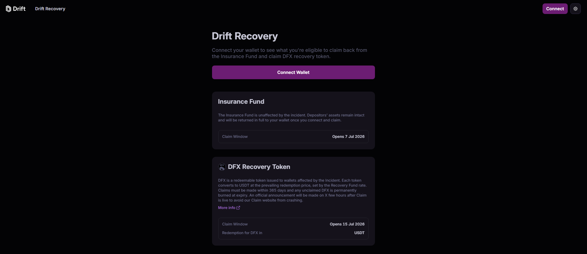 Screenshot of drifts.trade