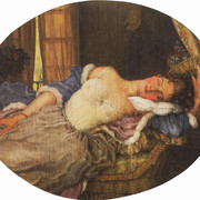 Спящая молодая женщина 1922