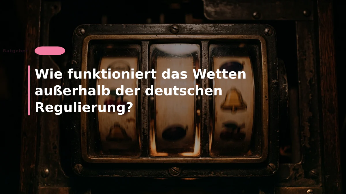 Wie funktioniert das Wetten außerhalb der deutschen Regulierung?