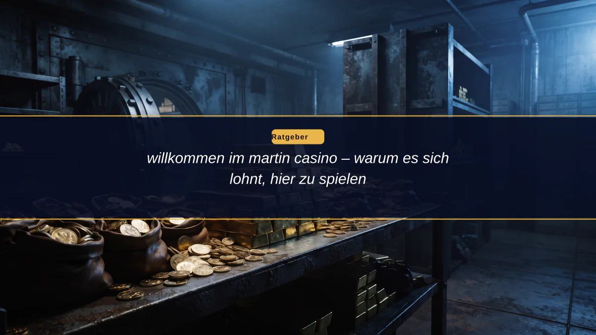 willkommen im martin casino – warum es sich lohnt, hier zu spielen