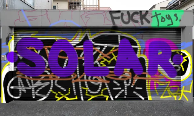 Graffiti artwork by SOLAR