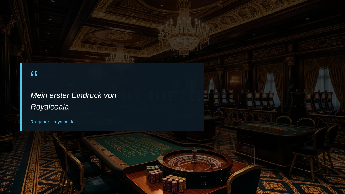 Mein erster Eindruck von Royalcoala