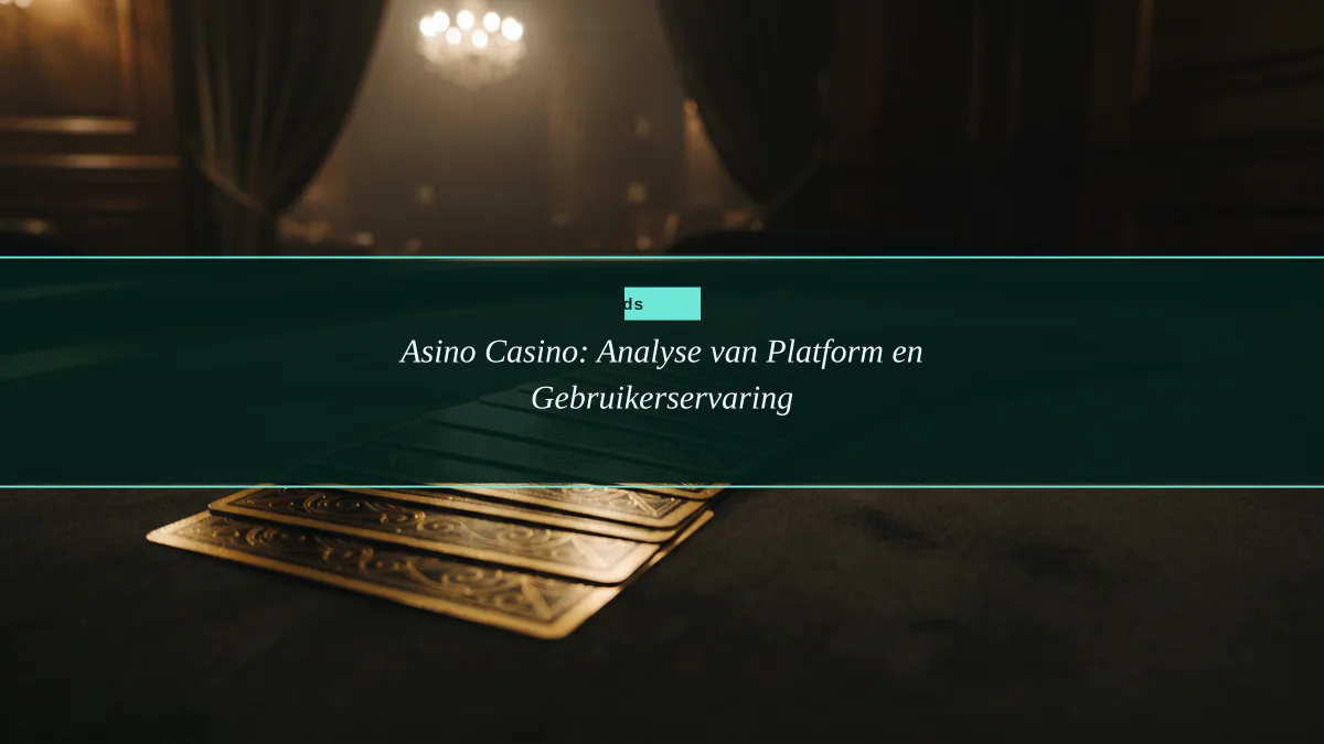Asino Casino: Analyse van Platform en Gebruikerservaring