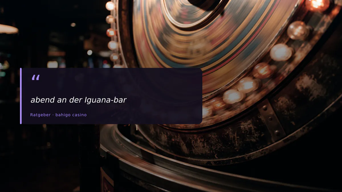 abend an der Iguana-bar