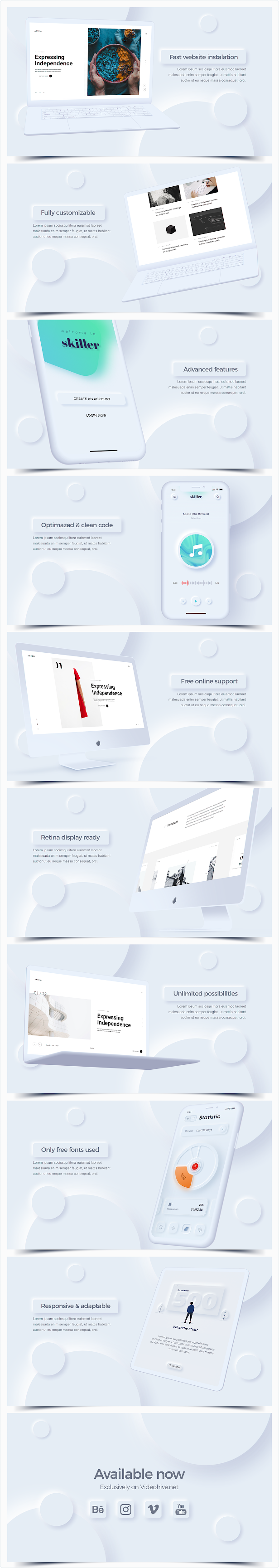 Website Presentation III | Neomorphism - 5