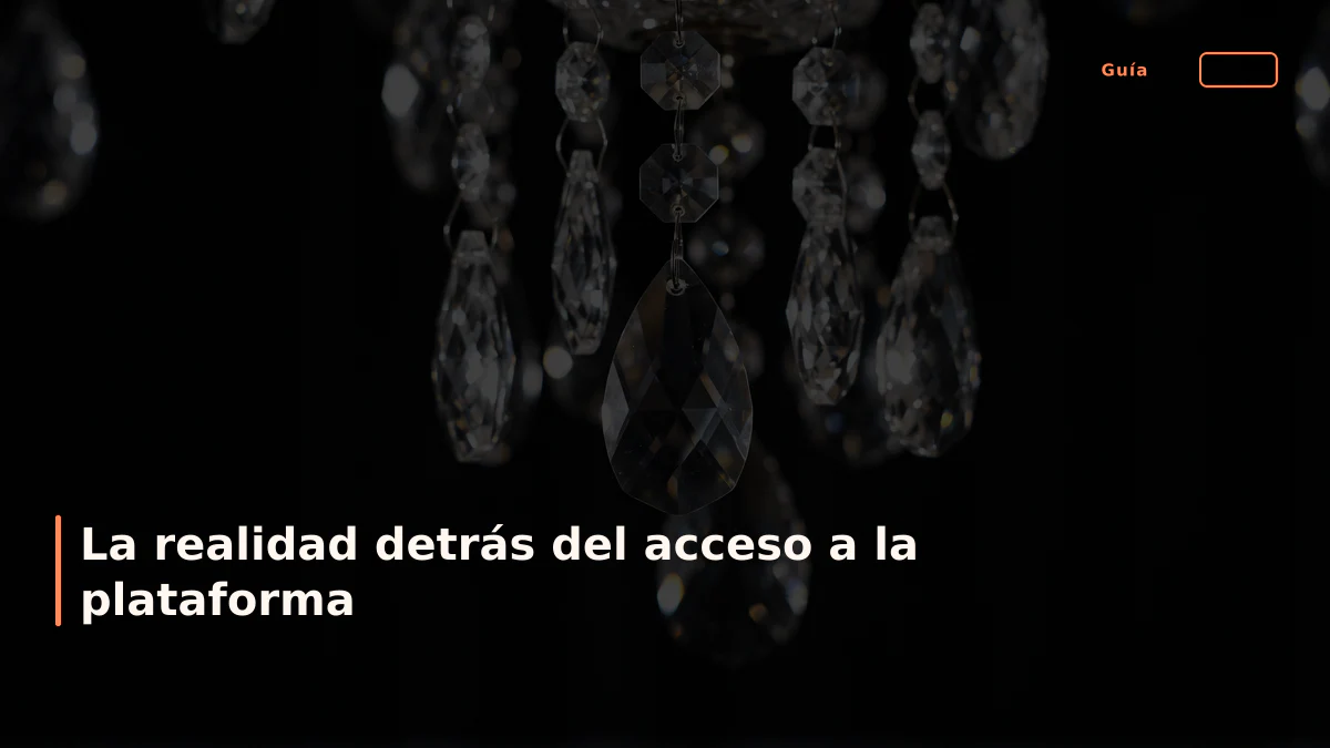La realidad detrás del acceso a la plataforma