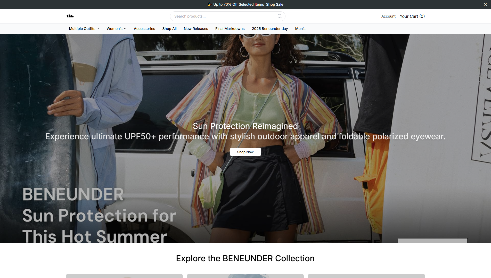 Stored capture of beneunderlabel.shop