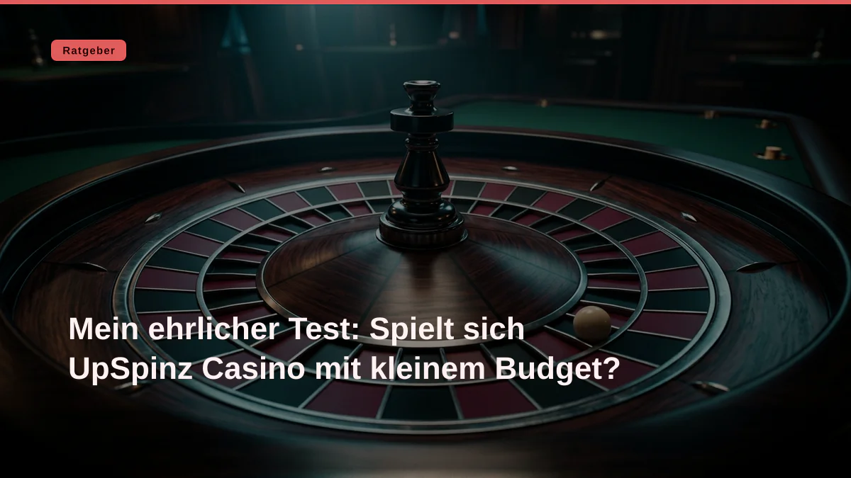 Mein ehrlicher Test: Spielt sich UpSpinz Casino mit kleinem Budget?
