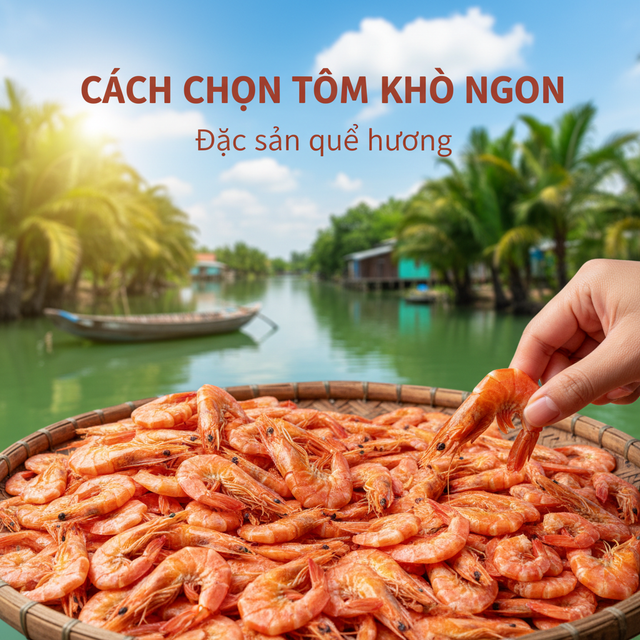 Cách chọn tôm khô ngon