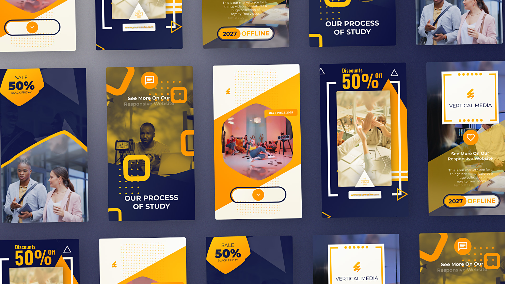 Blue Yellow Vertical Promo