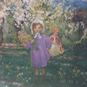 Children-with-Spring-Flowers