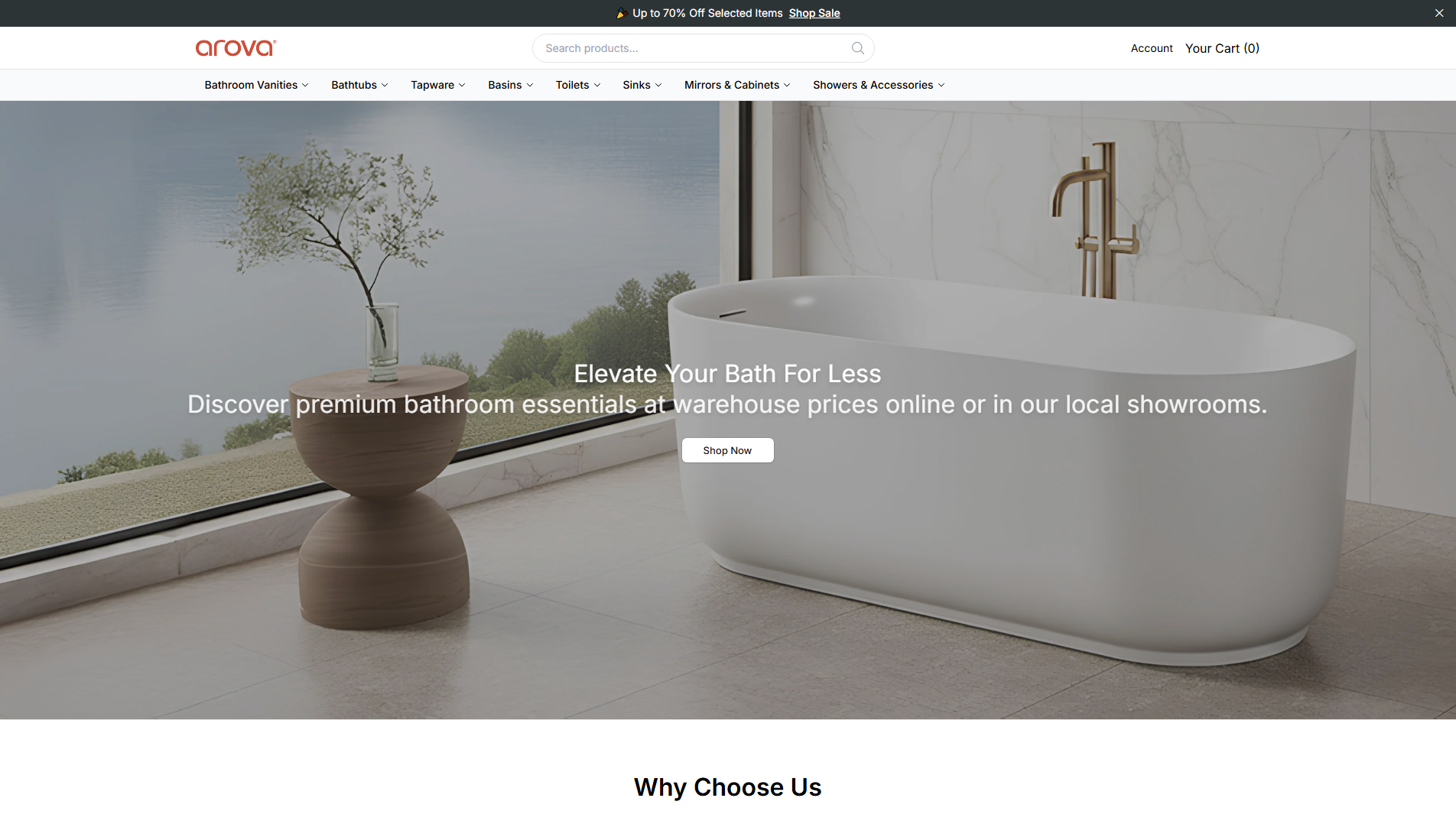 Stored capture of arovaliving.shop