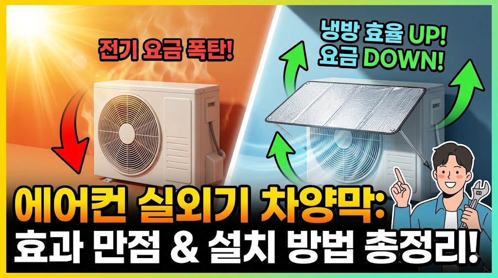 에어컨 실외기 차양막 효과와 설치방법 총정리