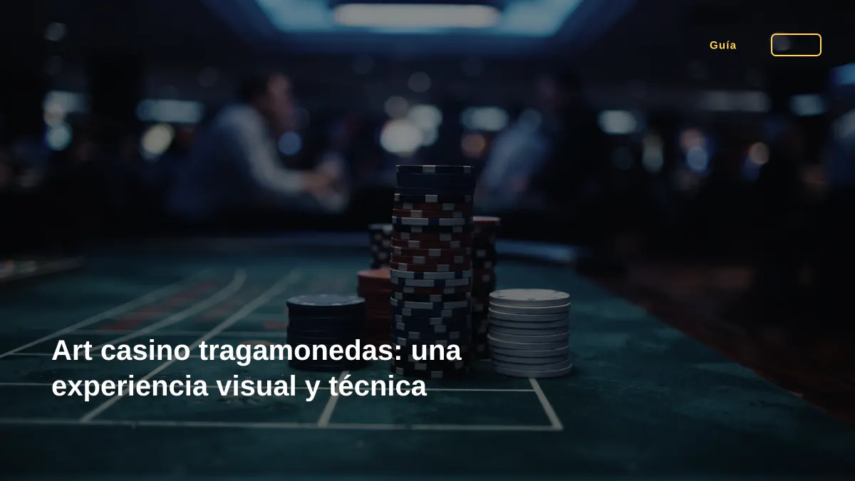 Art casino tragamonedas: una experiencia visual y técnica