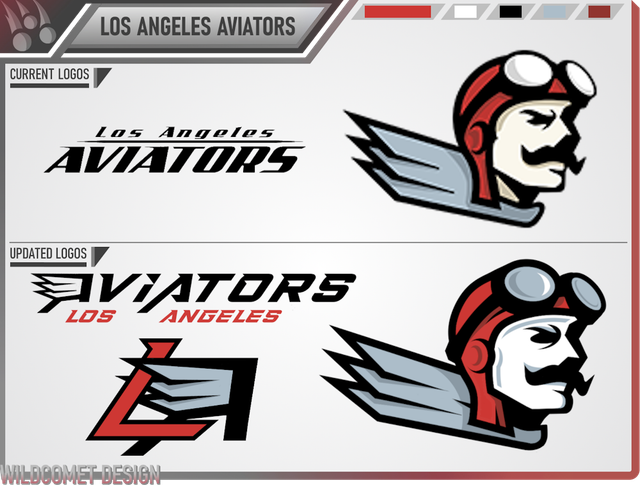 Los Angeles Aviators Logo Presentation
