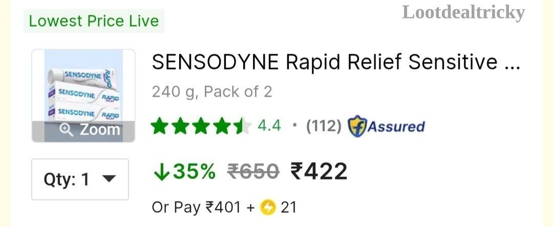 Lowest Sensodyne Rapid | Best Deal