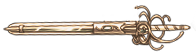 Sword pointing to the left