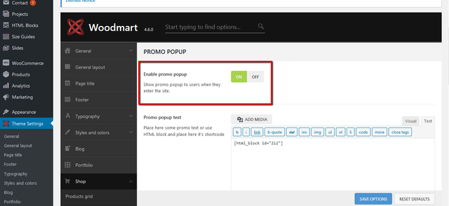 Promo-Popup