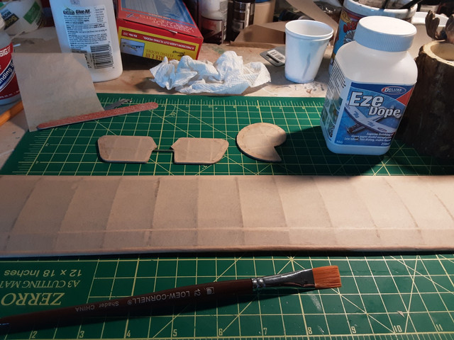 All the parts are ready to dope.