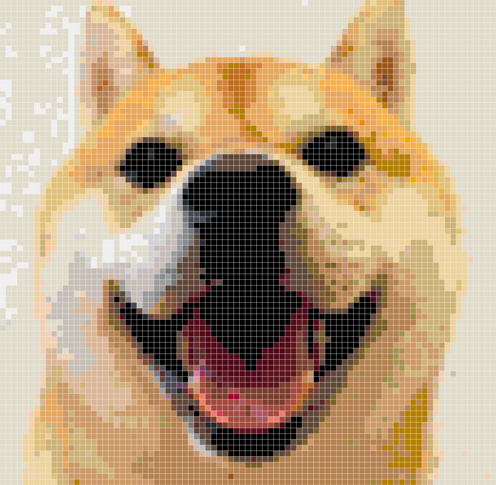 Custom Pet Portrait Perler Beads | Personalized Do
