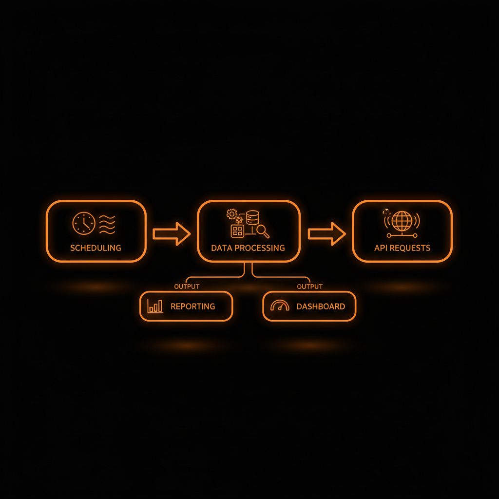 Diagramma di un workflow digitale per l'automazione