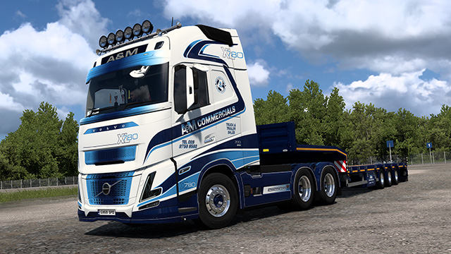A&M Commercials - Volvo FH6  Aero & SCS Low Bed