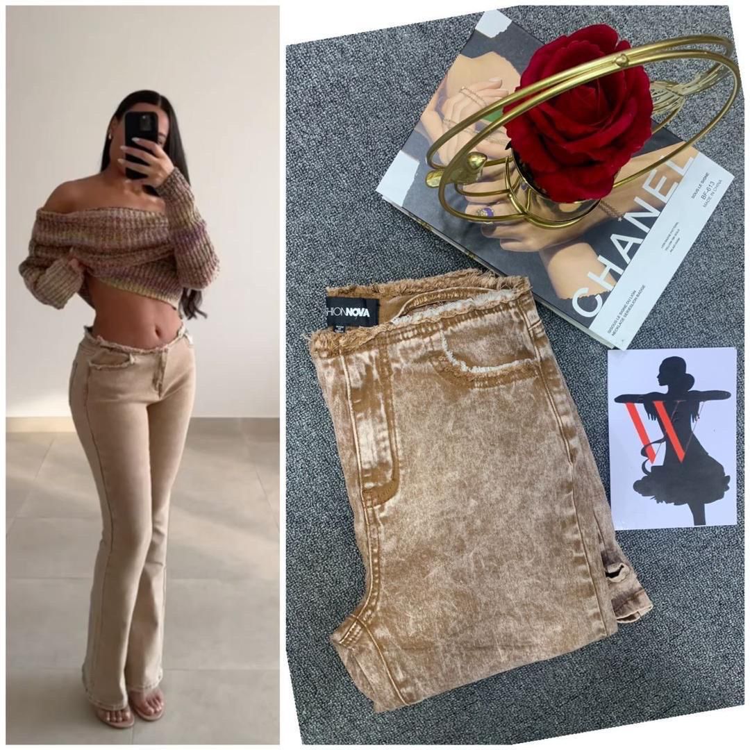 Brown Low waist jean