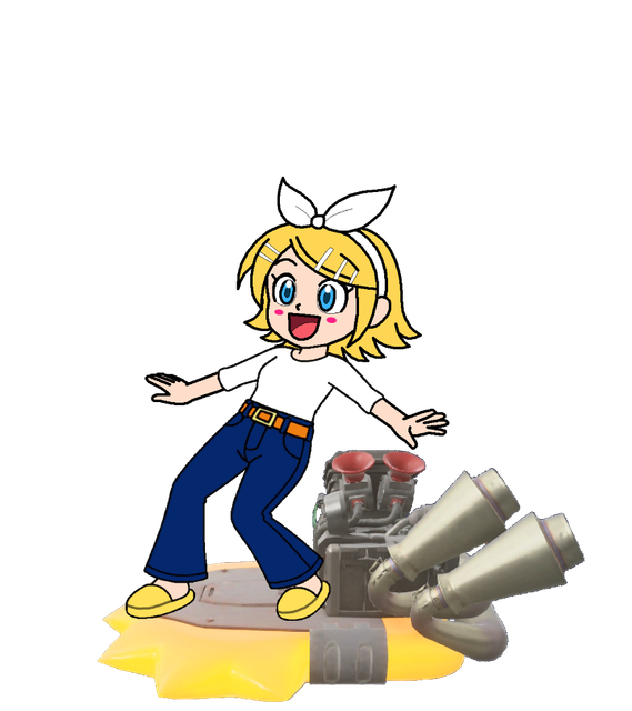Kagamine Rin on Bulk Star SMB side view