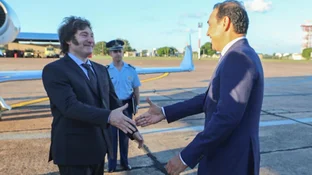 Valdés recibió a Milei y lo declaró Huésped de Honor