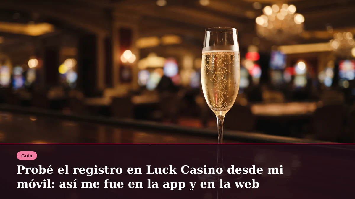 Probé el registro en Luck Casino desde mi móvil: así me fue en la app y en la web