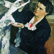 Портрет скульптора В И Мухиной 1940