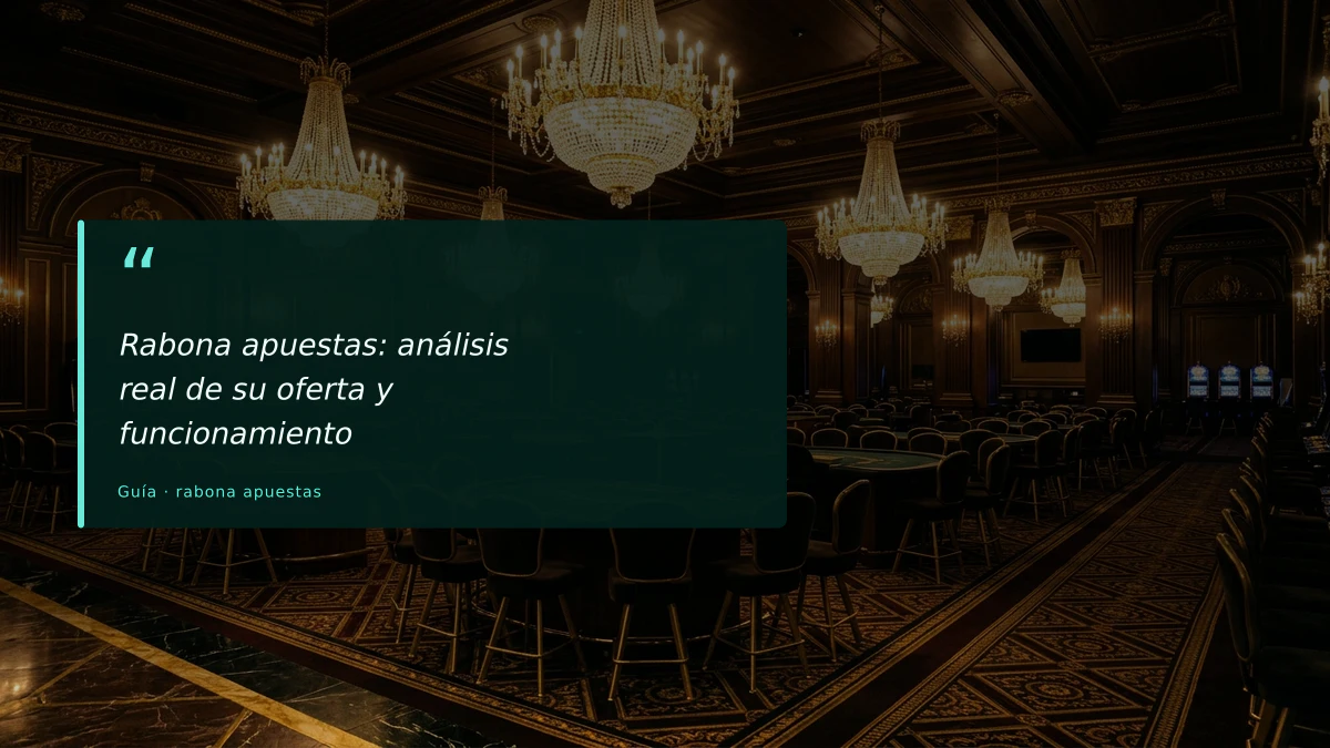 Rabona apuestas: análisis real de su oferta y funcionamiento