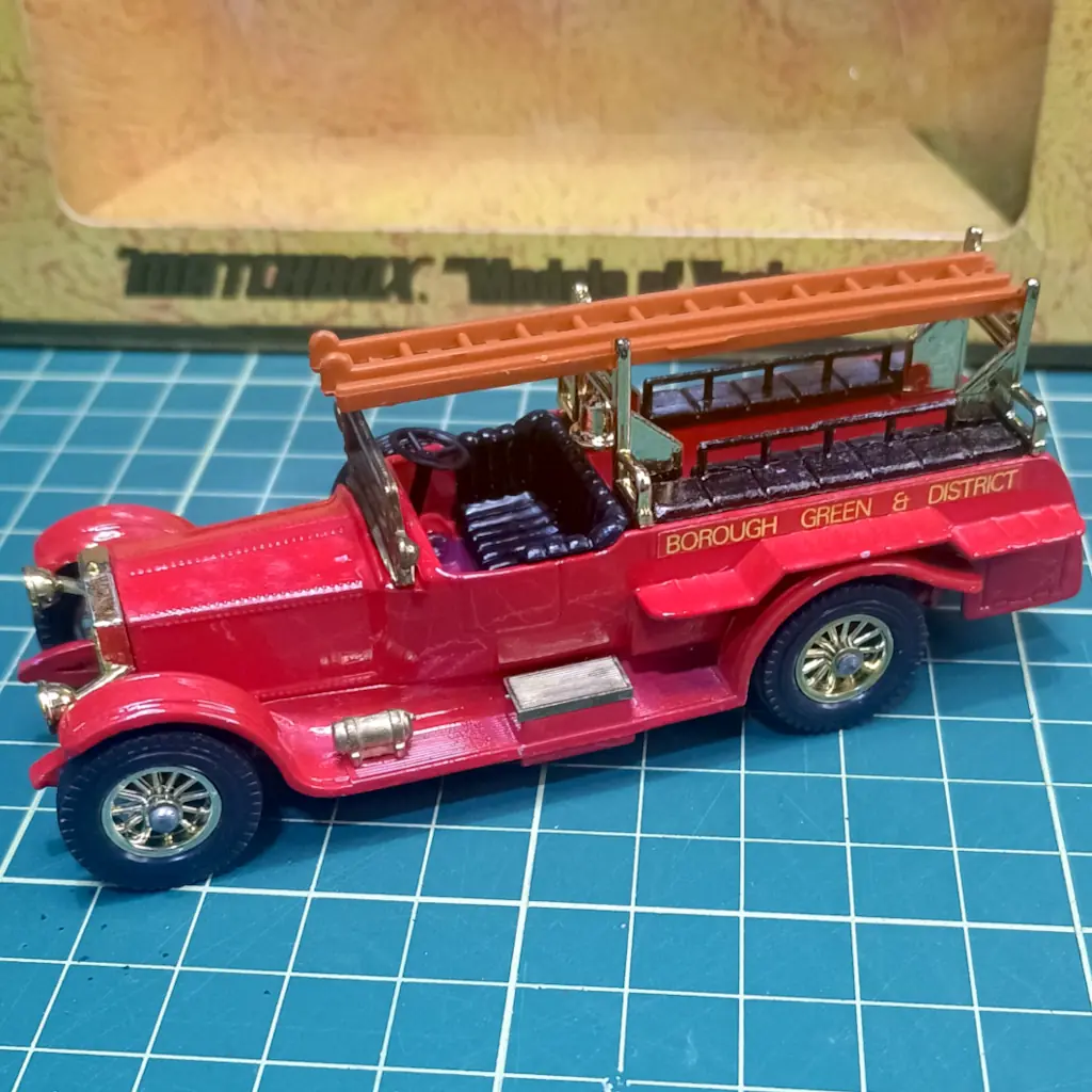 Caminhão de Bombeiros Rolls Royce 1920 Matchbox Antigo Y-6 1:48 Models of Yesteryear – Inglaterra - Foto 4