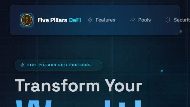 Screenshot of fivepillarstoken.com