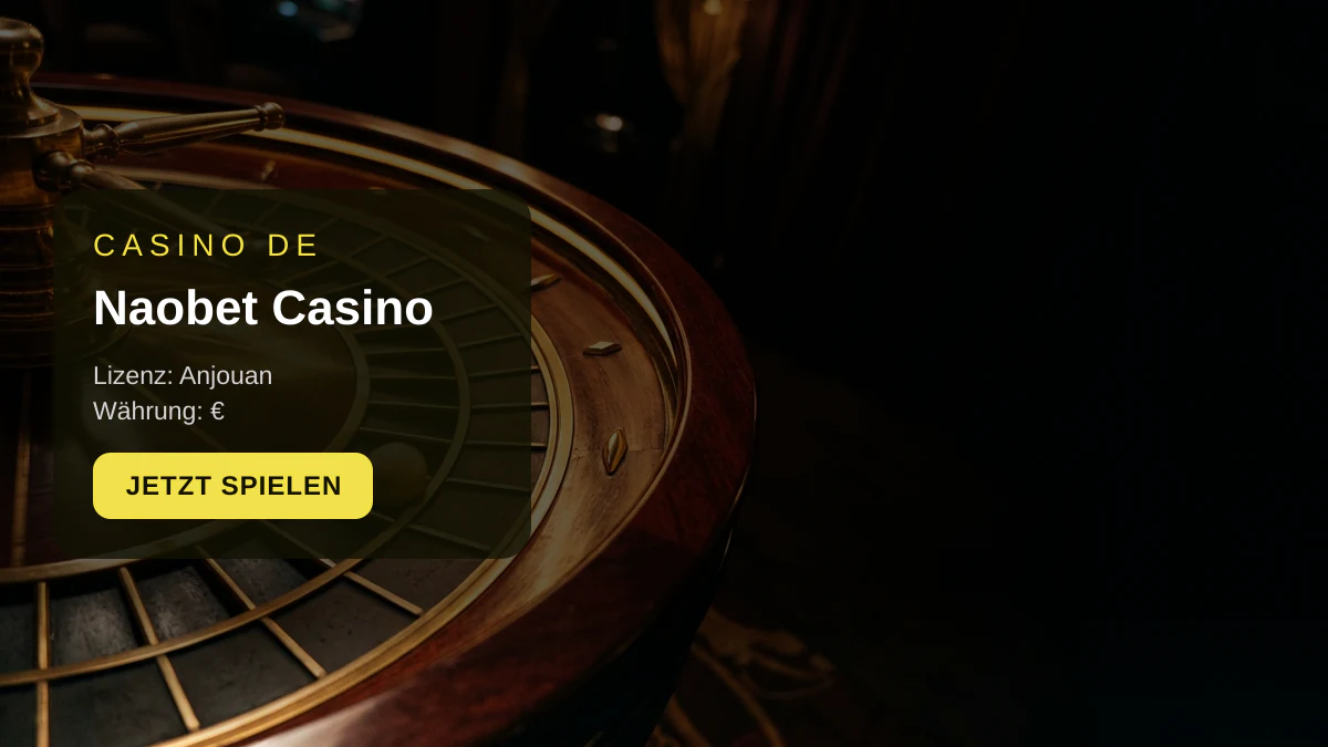 Naobet Casino — Willkommensbonus 120 % bis zu €500 + 24 FS, Zahlungen: Visa, Mastercard, Sofort, Revolut, MiFinity