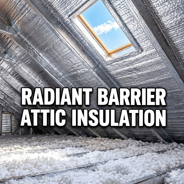 Radiant barrier attic insulation