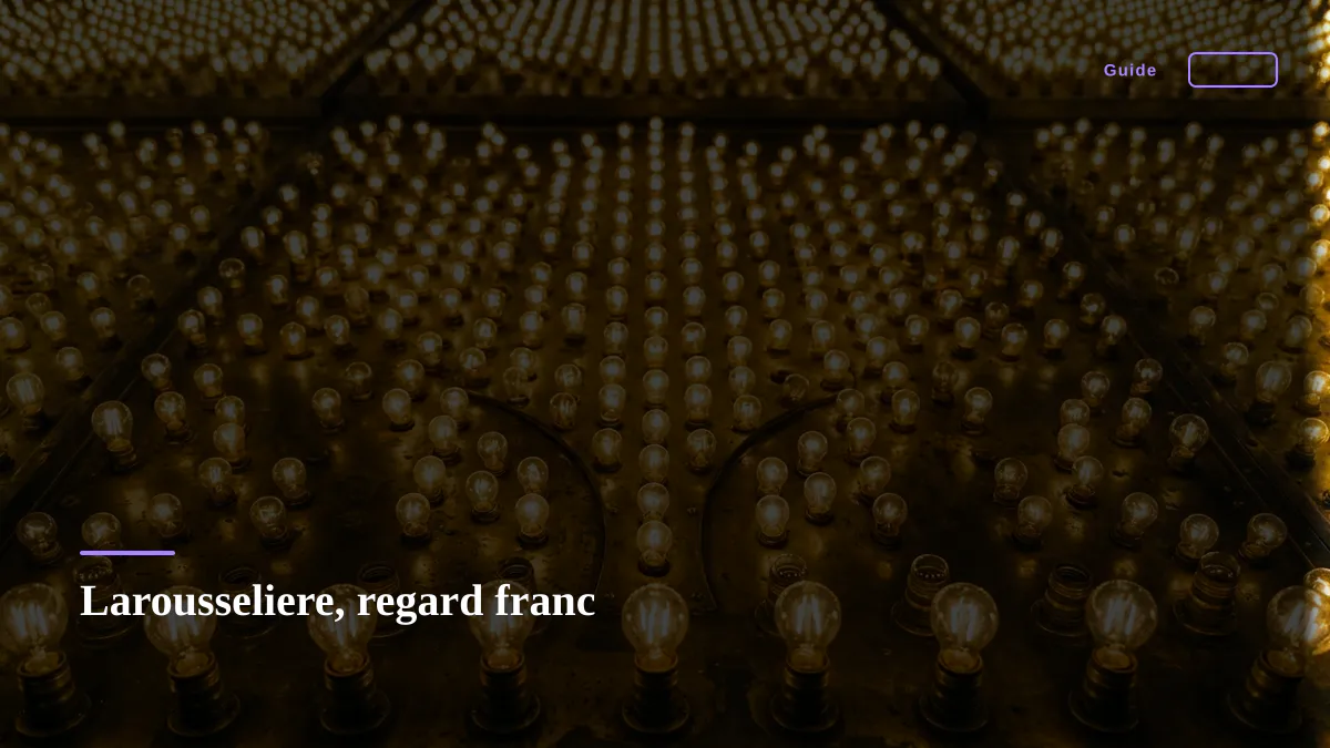 Larousseliere, regard franc