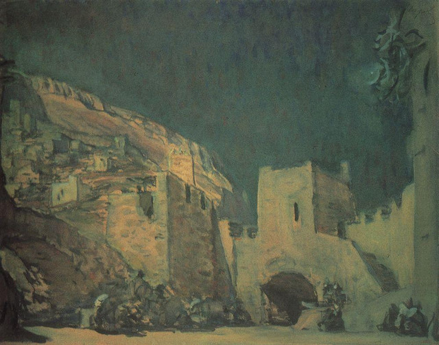 Эскиз декорации к опере А Н Серова Юдифь 1907.jpg