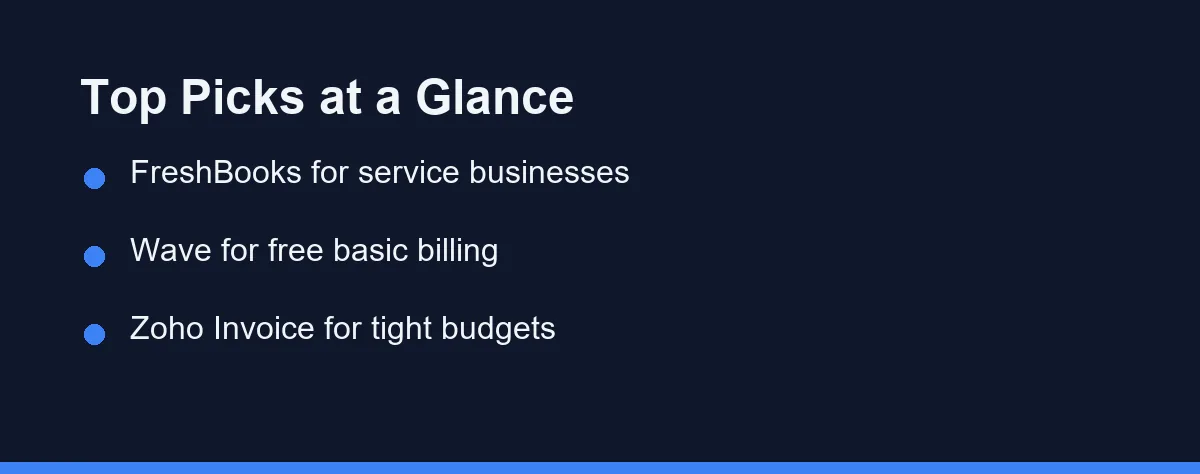 Top Picks at a Glance