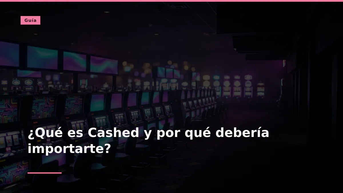 ¿Qué es Cashed y por qué debería importarte?
