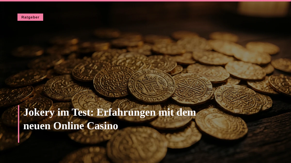 Jokery im Test: Erfahrungen mit dem neuen Online Casino