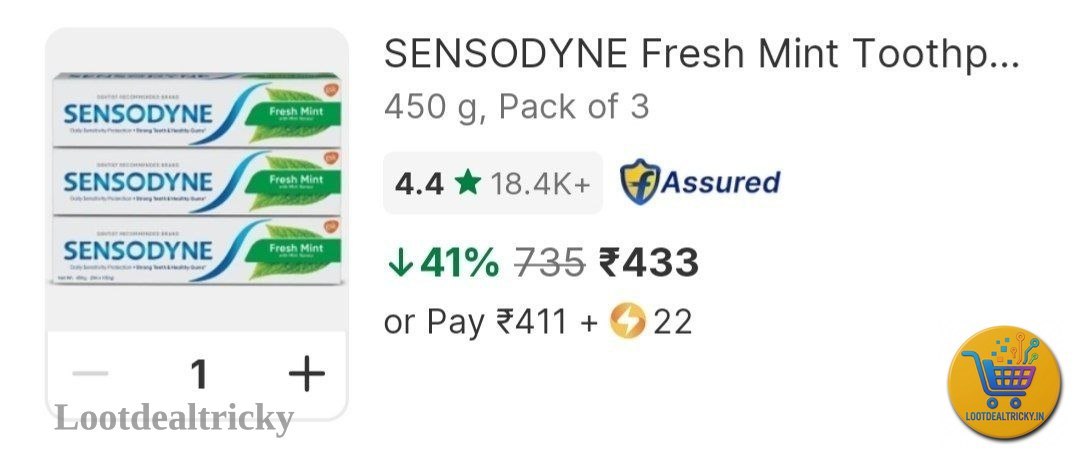 Lowest Sensodyne Fresh – Just ₹571 | Loot Deal