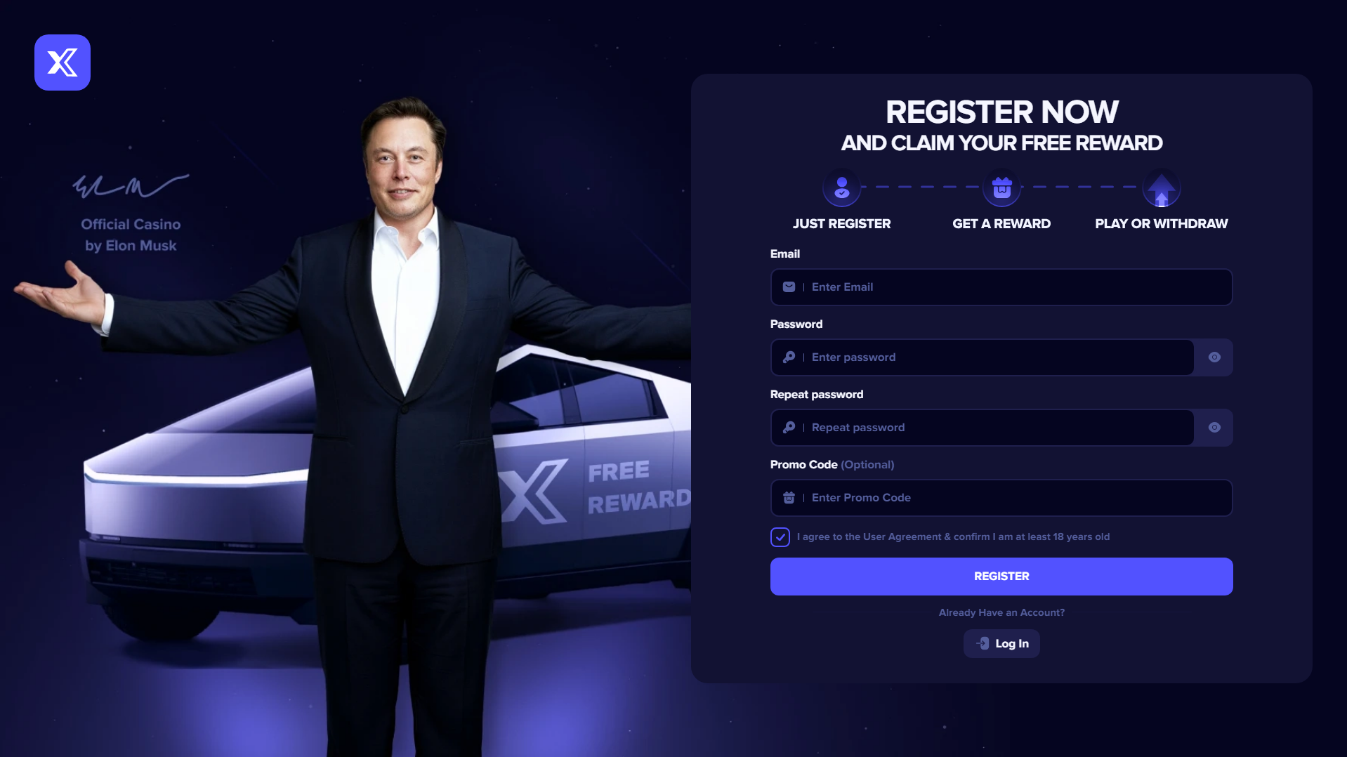 Forensic screenshot of [REDACTED] showing the phishing page layout