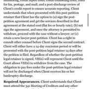 Bankruptcy Expense Contract