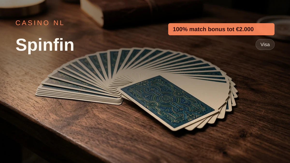 Spinfin casino — welkomstbonus 100% match bonus tot €2.000 + 150 FS, betalingen: Visa, Mastercard, Skrill, Neteller, Paysafecard